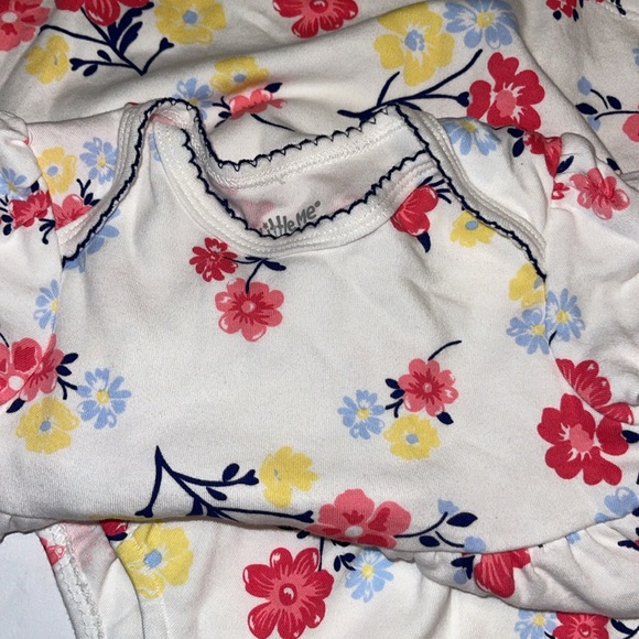 Little me Dress and bloomer set daisy flower print 12 months - Picture 4 of 6